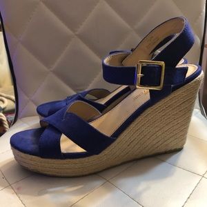 SALE 💕Blue Espadrille Wedges